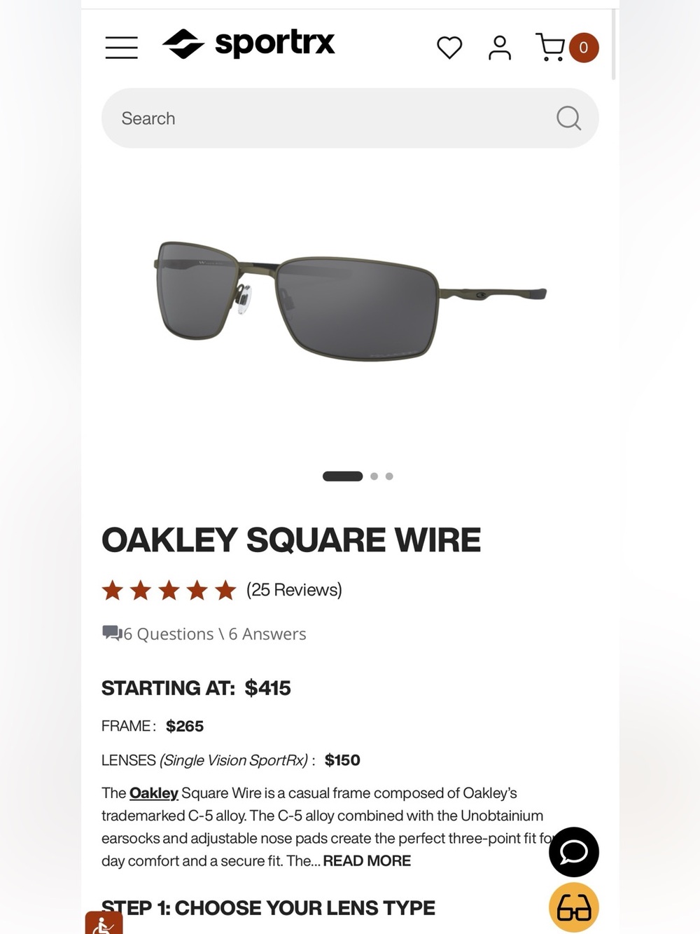 Oakley Sunglasses Square Wire
Metal
Black
Has prescription lens - Picture 6 of 6